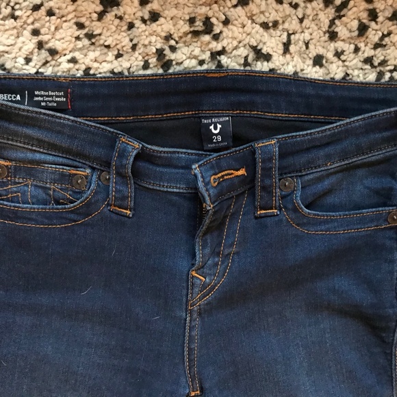 True Religion Womens Becca Mid Rise Bootcut Jean - Picture 5 of 5